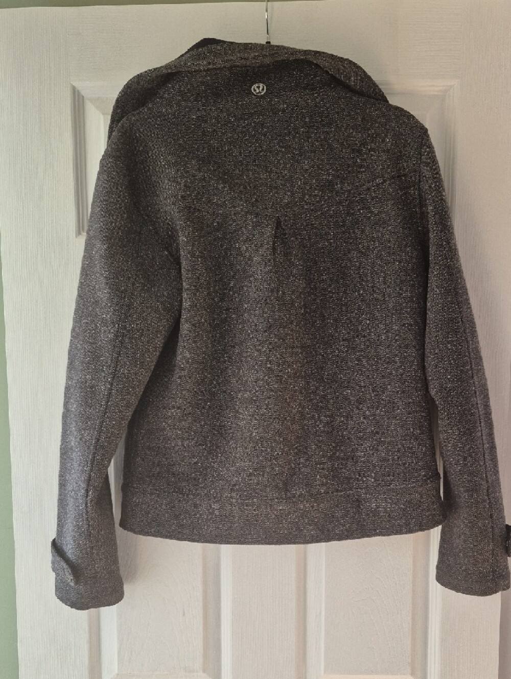 lululemon athletica Women's Charcoal Tweed Pea Coat - Picture 2 of 2